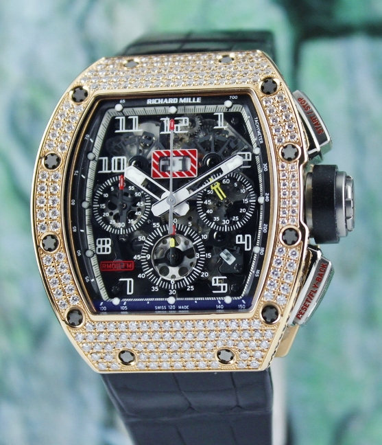 (image for) Richard Mille 18K Rose Gold Full Paved Diamond / RM011